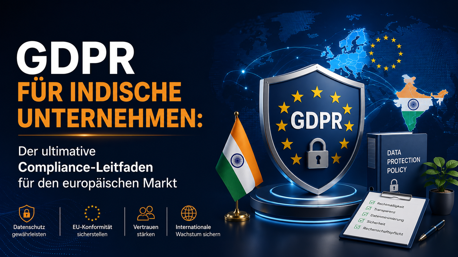 GDPR für indische Unternehmen: Der ultimative Compliance-Leitfaden für den europäischen Markt