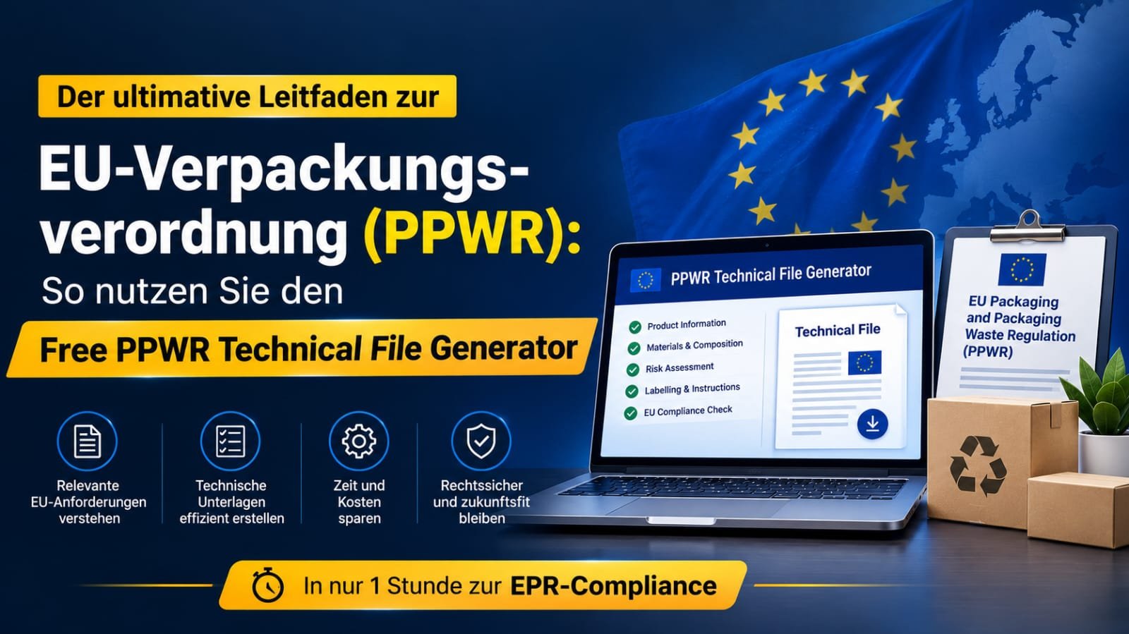 Der ultimative Leitfaden zur EU-Verpackungsverordnung (PPWR): So nutzen Sie den Free PPWR Technical File Generator