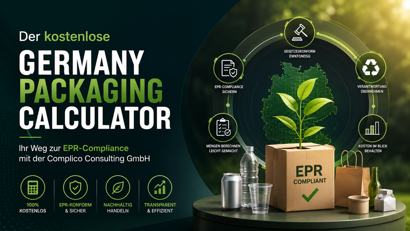 Der kostenlose Germany Packaging Calculator: Ihr Weg zur EPR-Compliance mit der Complico Consulting GmbH