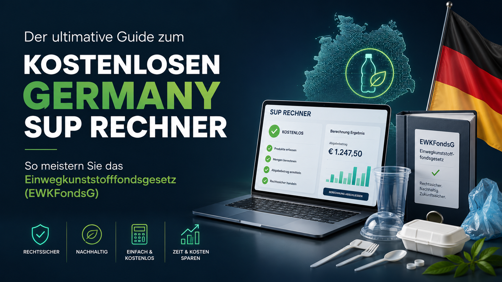 Der ultimative Guide zum kostenlosen Germany SUP Rechner: So meistern Sie das Einwegkunststofffondsgesetz (EWKFondsG)