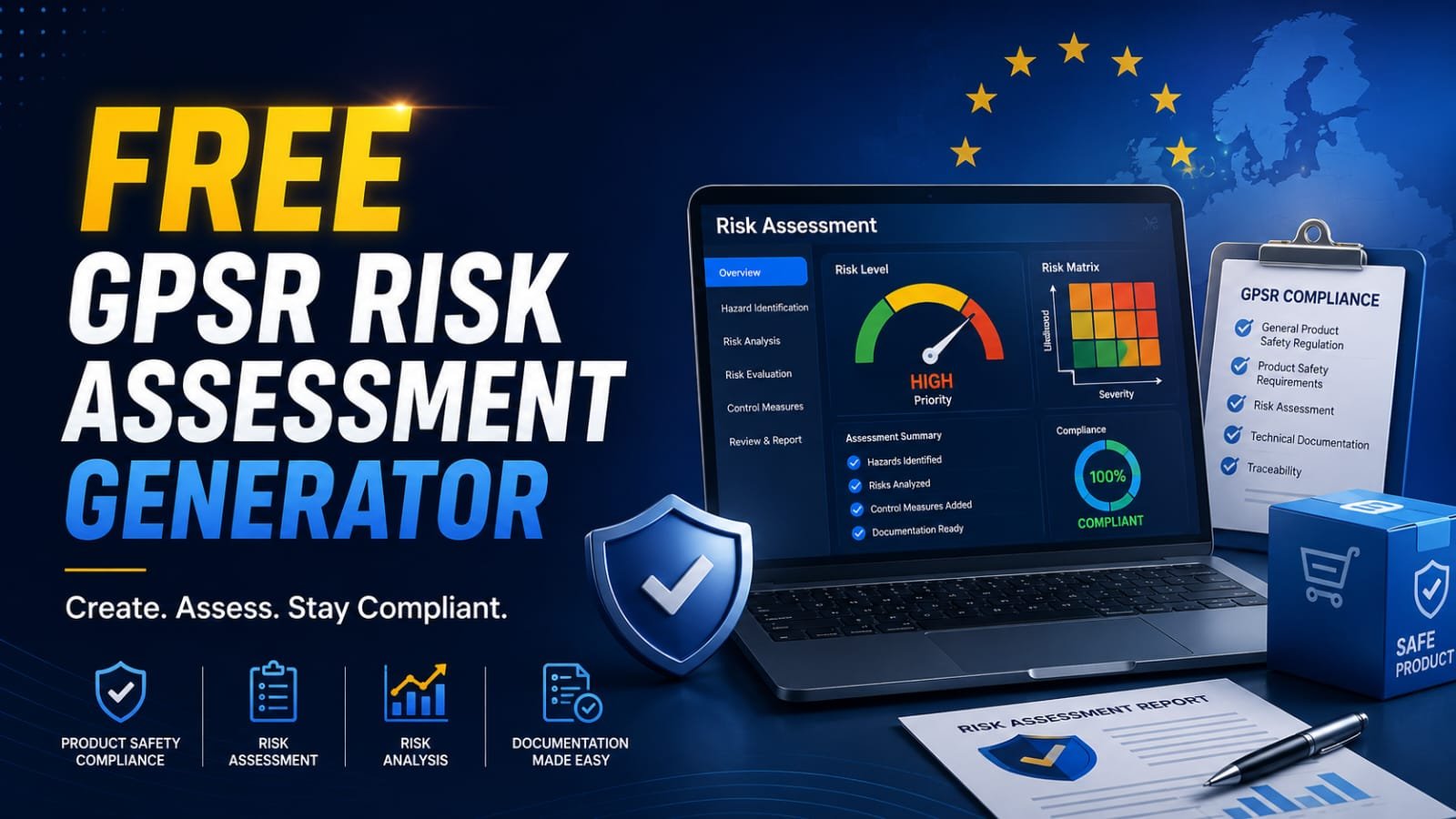 Kostenloser GPSR Risk Assessment Generator: Der ultimative Leitfaden zur Compliance 2024