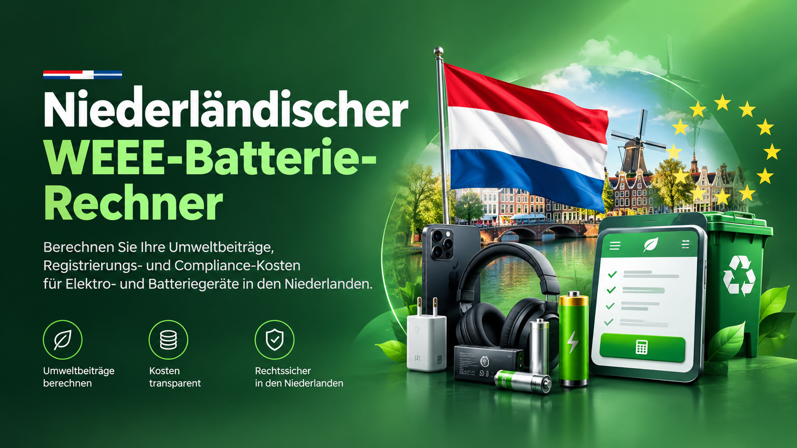 Niederländischer WEEE-Batterie-Rechner
