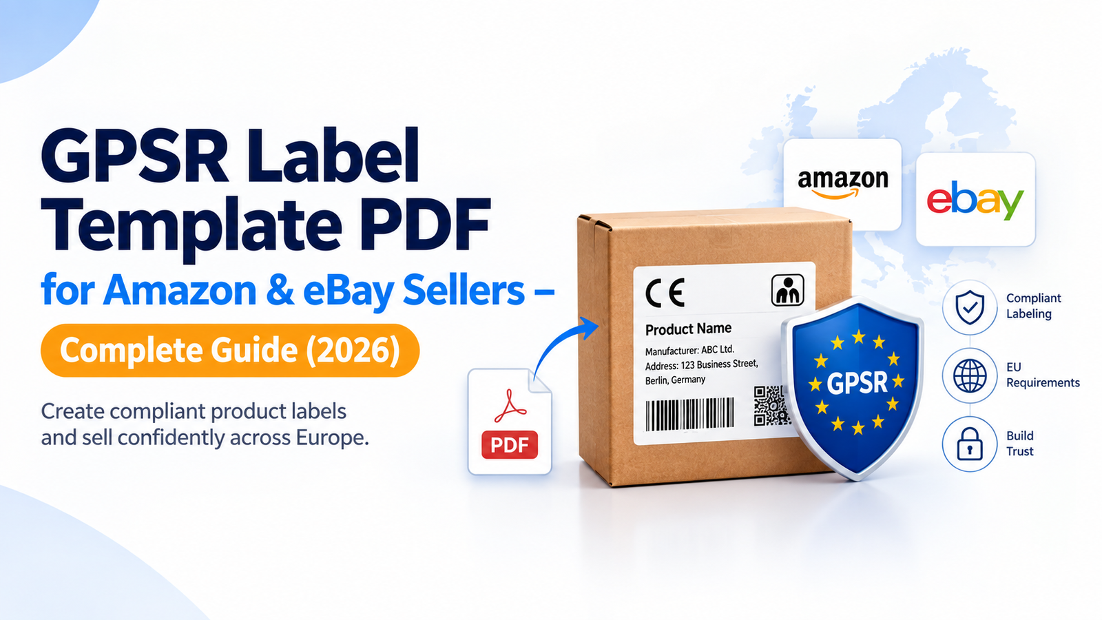 GPSR Label Template PDF for Amazon & eBay Sellers – Complete Guide (2026)