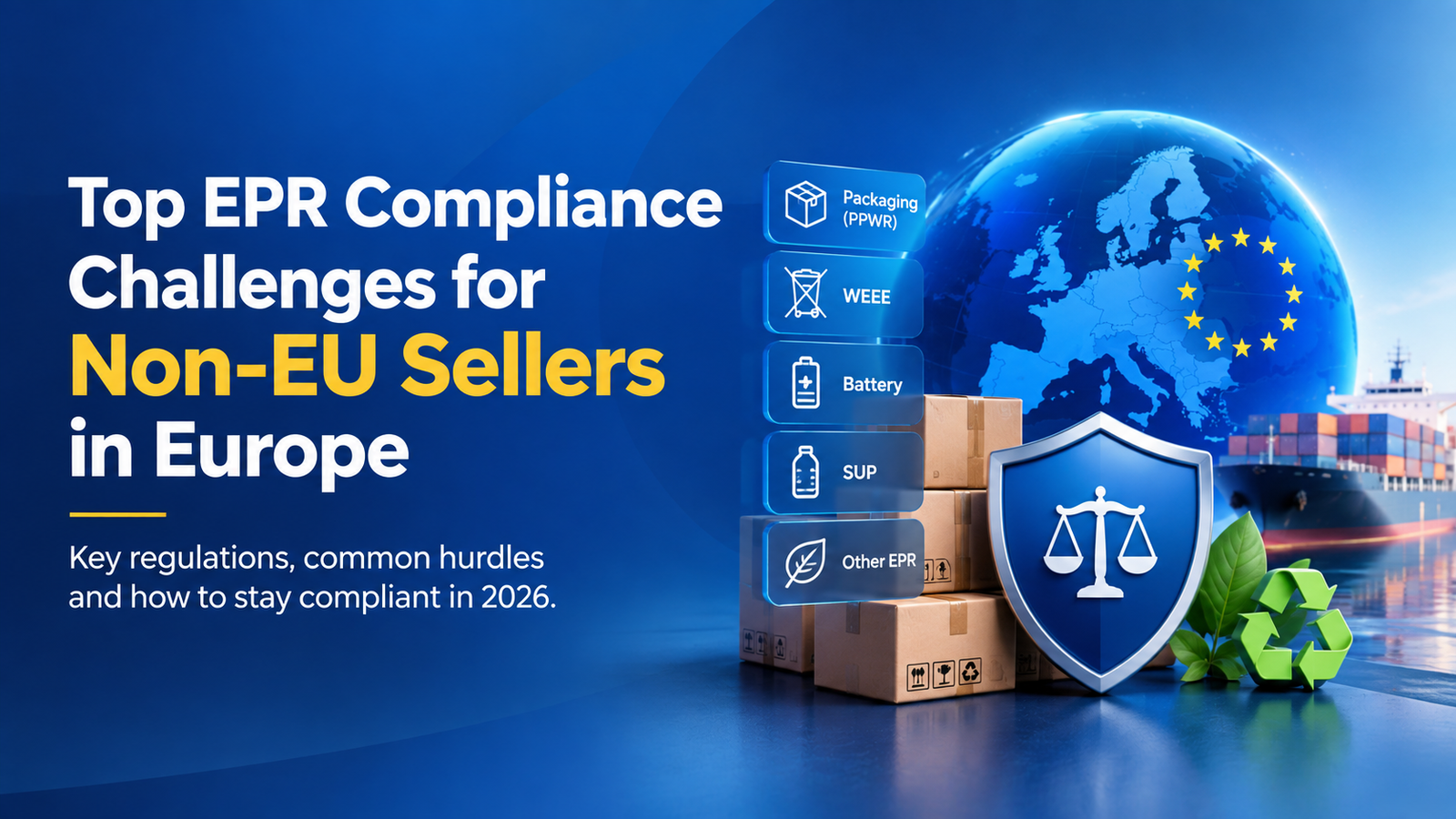 Top EPR Compliance Challenges for Non-EU Sellers in Europe (2026 Edition)