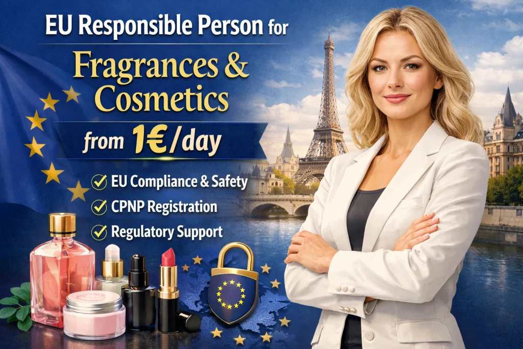 EU Responsible Person for Fragrances and Cosmetics from 1€/day