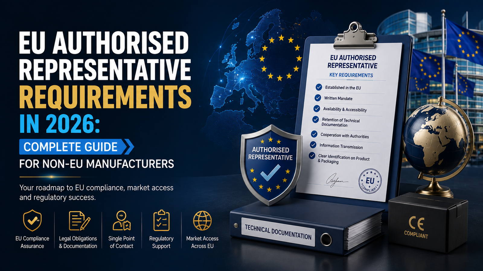 EU Authorised Representative Requirements in 2026: Complete Guide for Non-EU Manufacturers
