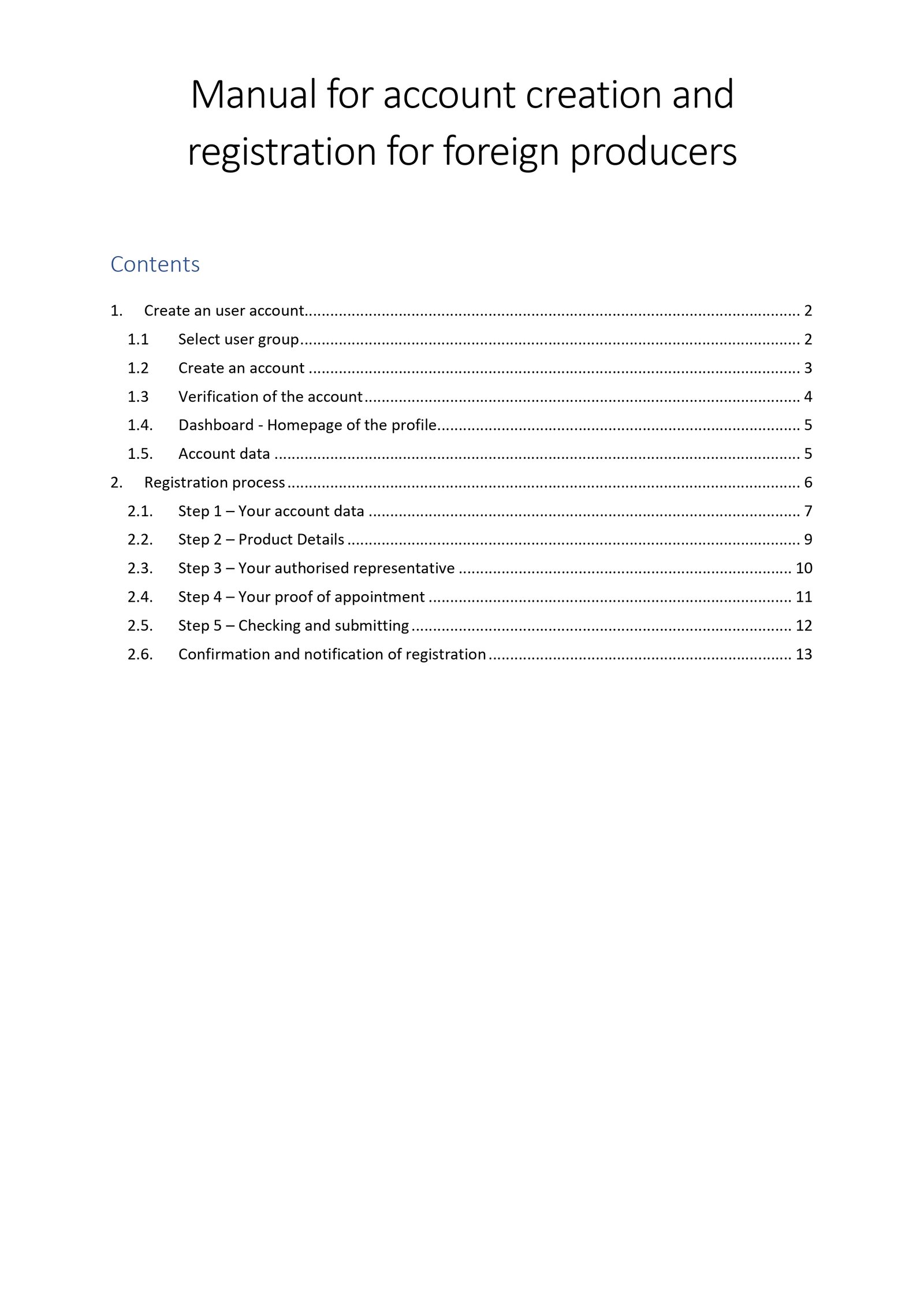 DE SUP DIVID registration guidelines
