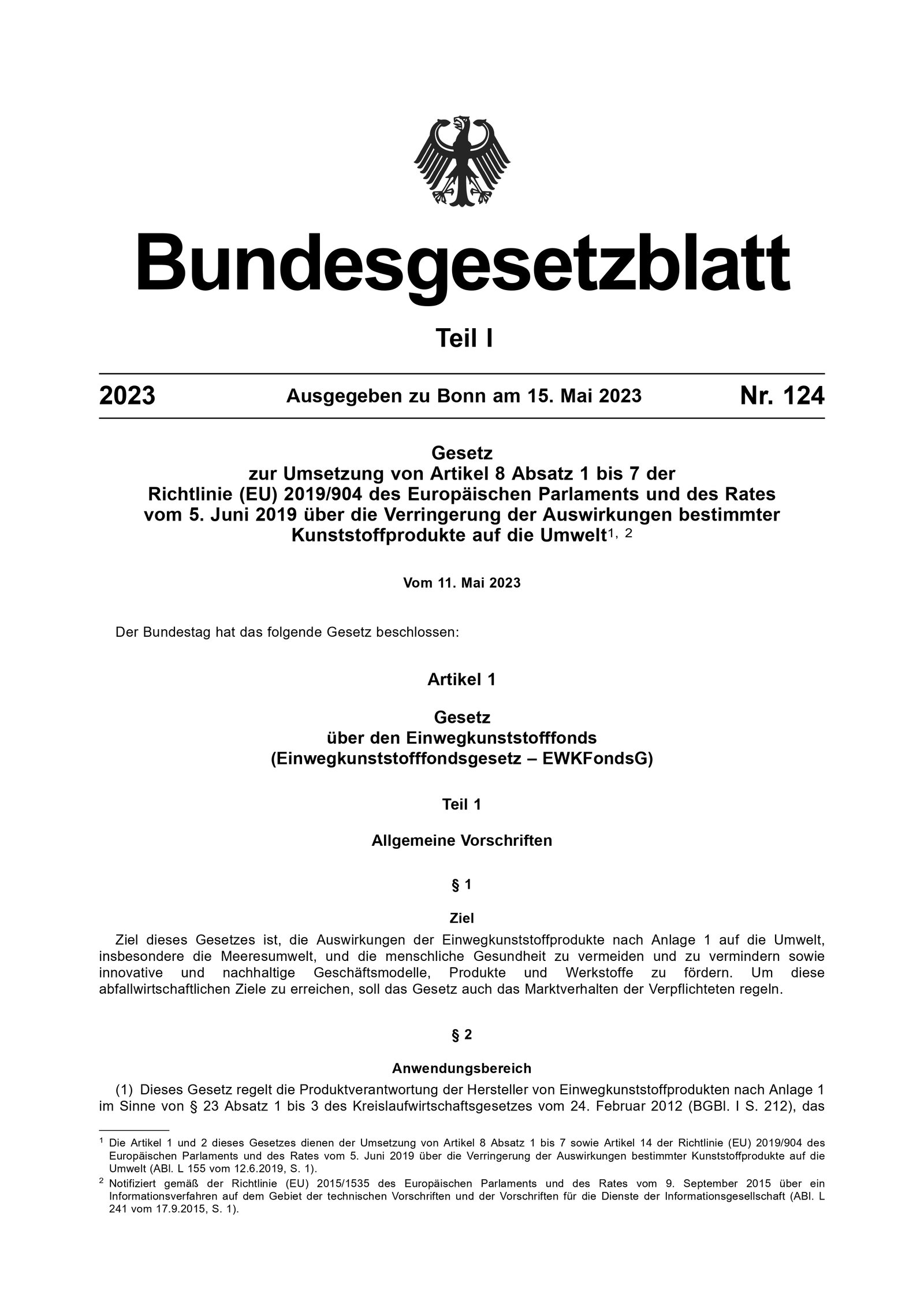DE DIVID Single-Use Plastics Fund Act