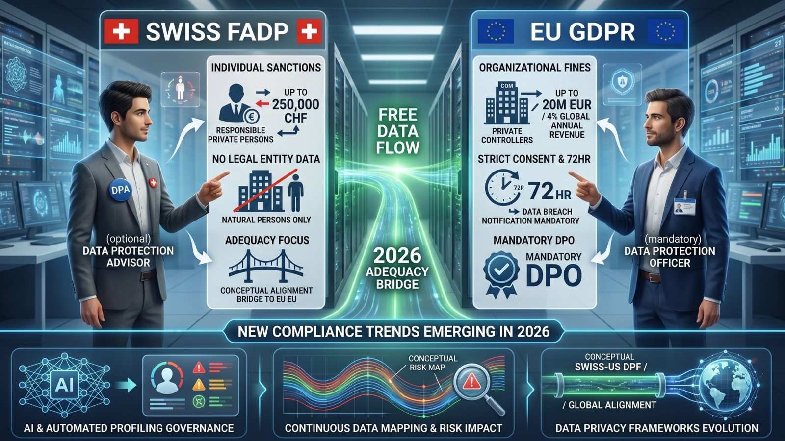 Swiss FADP vs GDPR: New Compliance Trends Emerging in 2026