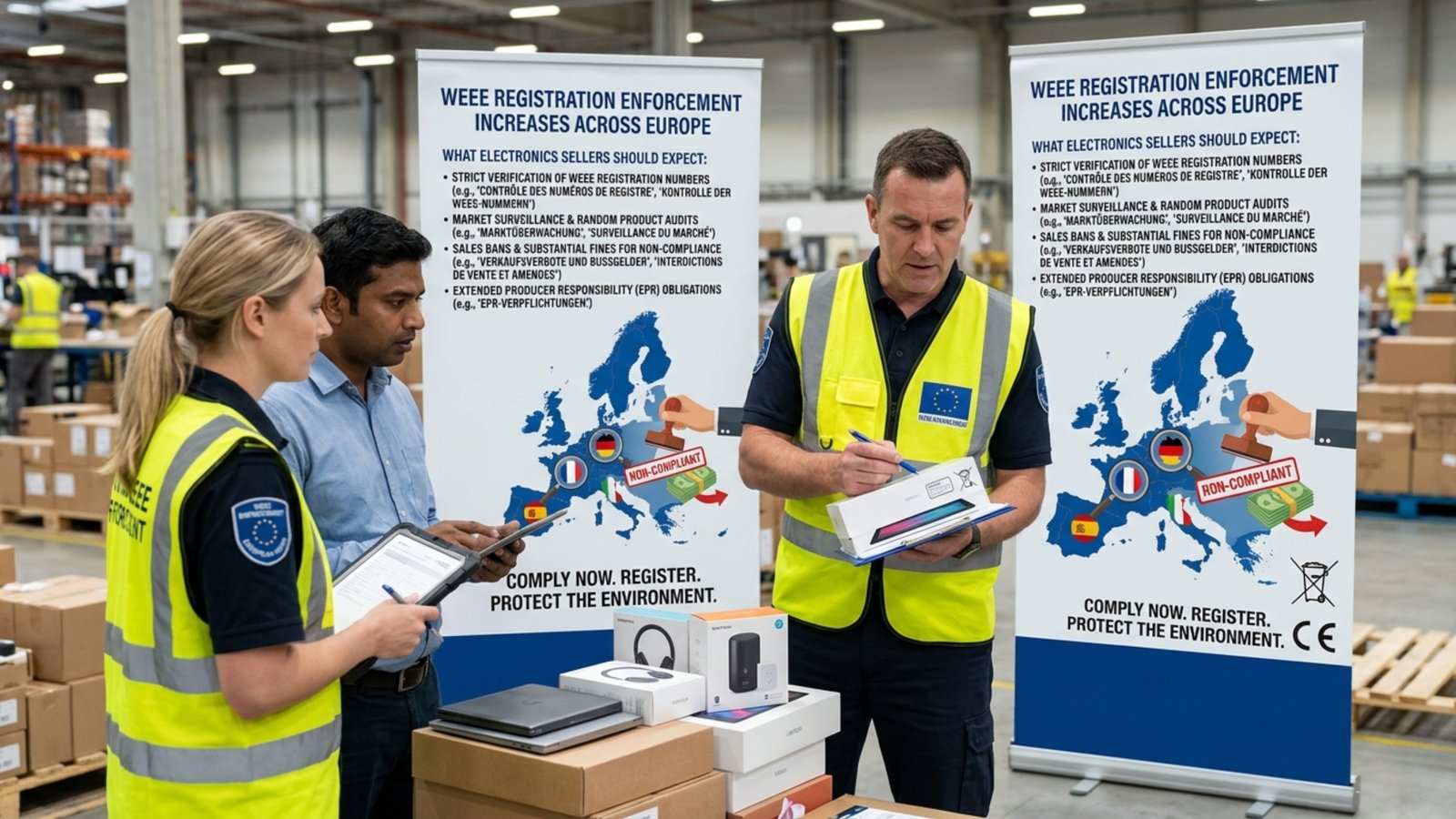 WEEE Registration Enforcement Increases Across Europe: What Electronics Sellers Should Expect