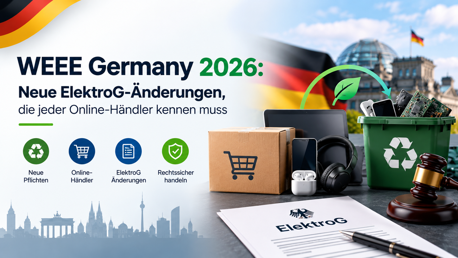 WEEE Germany 2026: Neue ElektroG-Änderungen, die jeder Online-Händler kennen muss