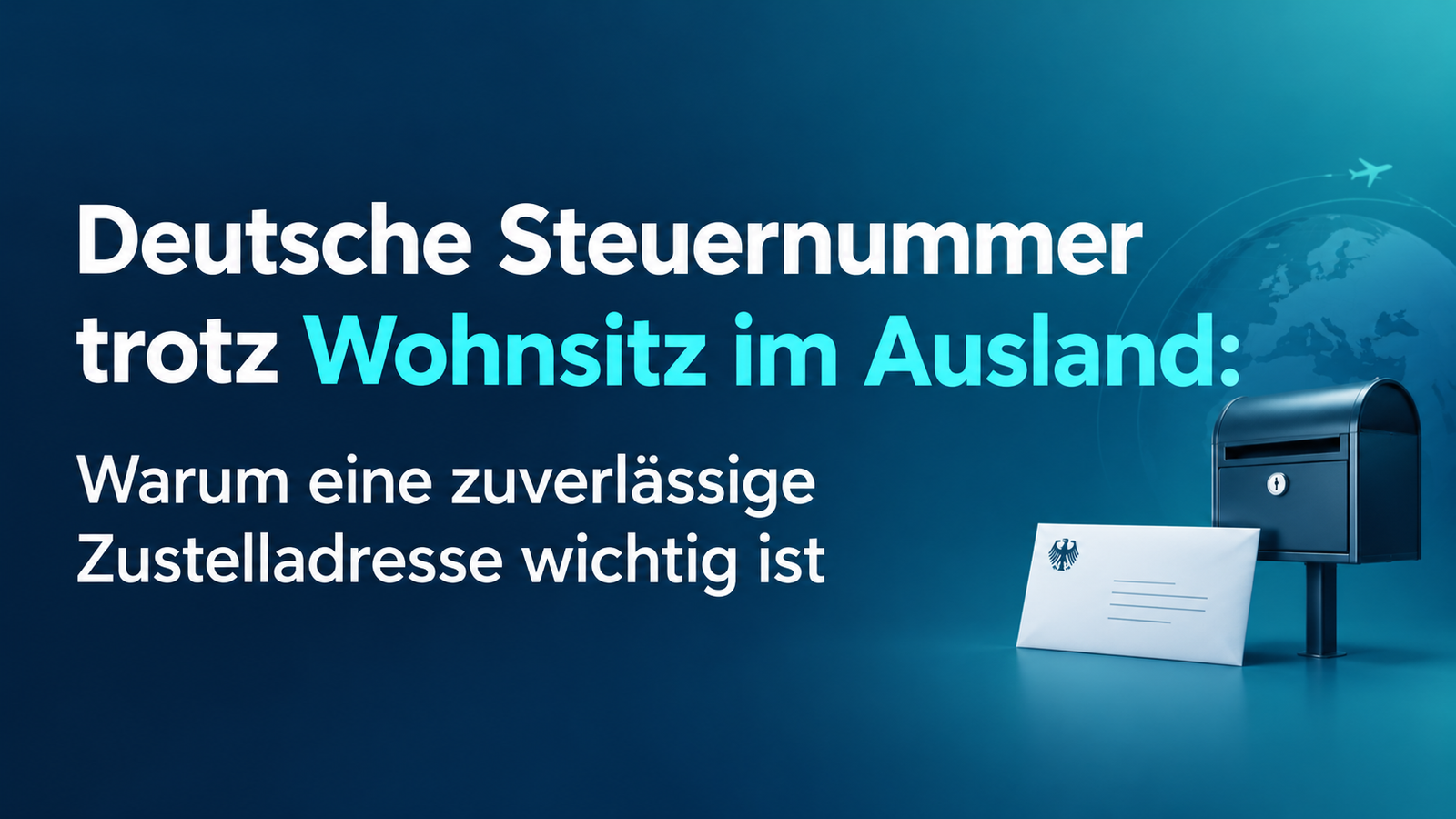 Deutsche Steuernummer trotz Wohnsitz im Ausland: Warum eine zuverlässige Zustelladresse wichtig ist