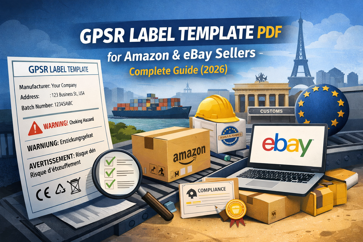 GPSR Label Template PDF for Amazon & eBay Sellers – Complete Guide (2026)