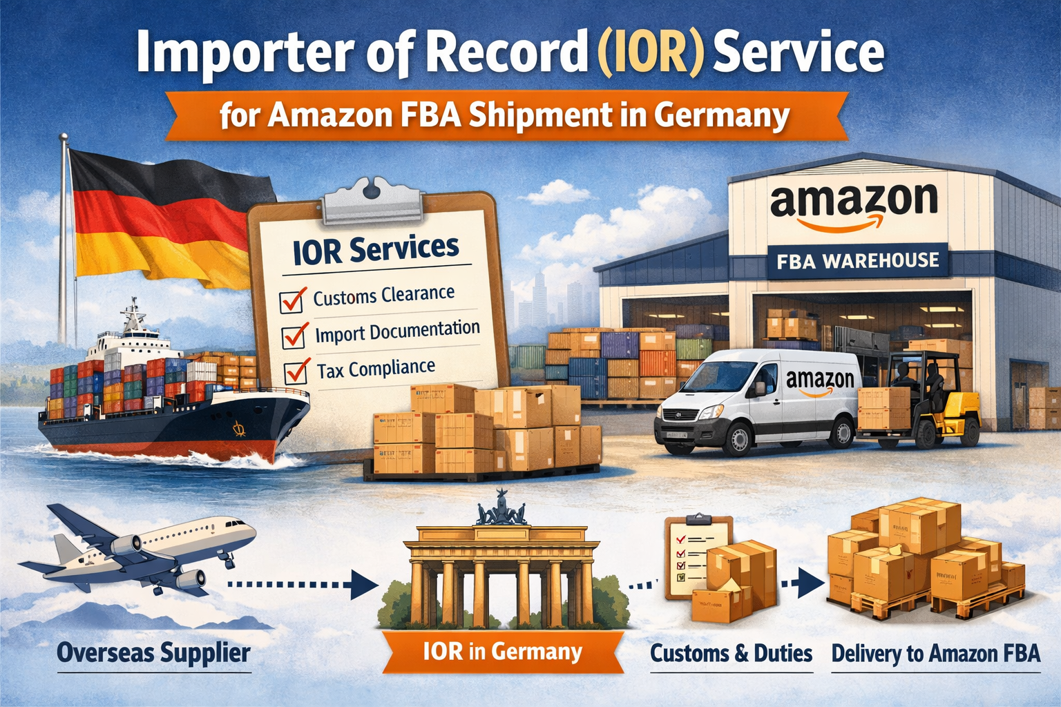 Importer of Record (IOR) Service for Amazon FBA Shipment in Germany