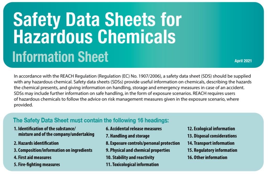 SDS Safety Data Sheets