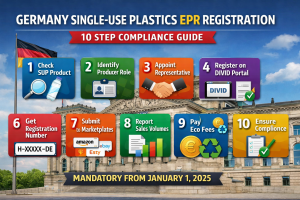 10 Step–Germany Single-Use Plastics (SUP) EPR Registration